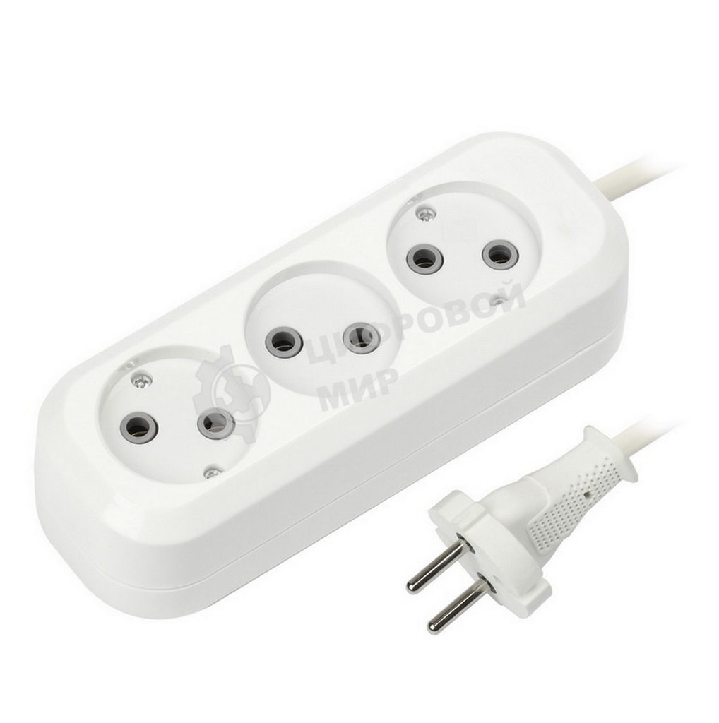 Удлинитель Smartbuy (SBE-10-3-10-N) 3 гнз х 10 м (10А/2.2 кВт, ПВС 2х1.0)