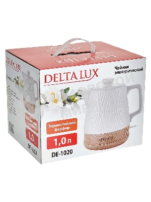 Чайник электрический DELTA LUX DE-1020 белый
