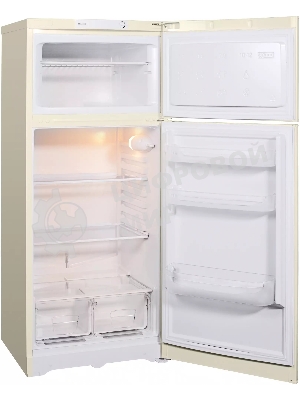 Холодильник Stinol TS 145 E бежевый двухкамерный 194/51 л морозилка сверху