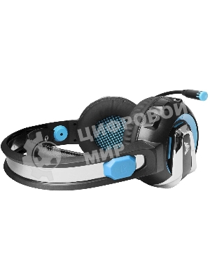 Гарнитура Crown CMGH-3101 чёрный/синий, проводная, подсветка