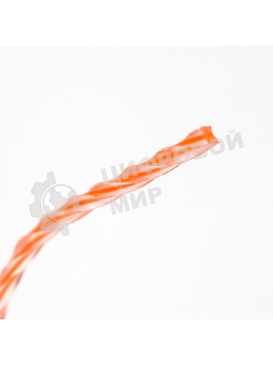 Леска Duoline D 1,6 мм L 15 м (скрученный квадрат, двухцветная, красная жила) на пластиковой обойме, блистерн.тип