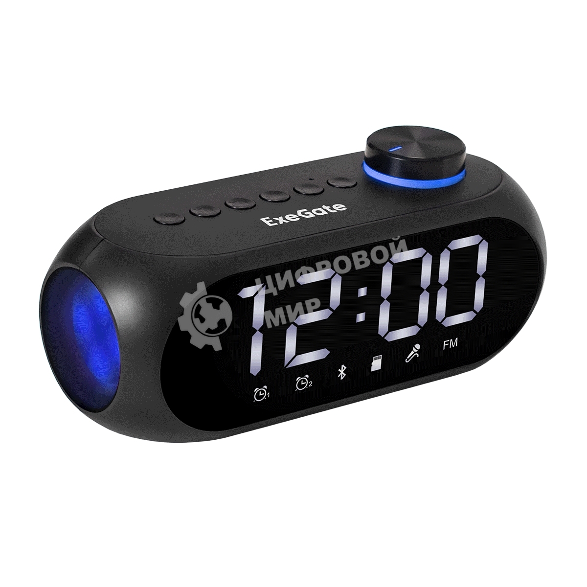 Колонка-часы ExeGate Yo 520 Bluetooth 3 Вт черный