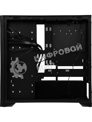 Корпус Formula V Line TimberLine T0 Black, ATX, wood+plastic front, TYPE-C*1, USB3.0*2, FRONT 3x120мм FRGB, REAR 1x120мм FRGB