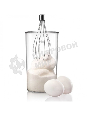 Блендер погружной Braun MQ 3035 WH Sauce 700 Вт, белый/синий