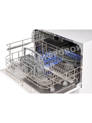 Посудомоечная машина Weissgauff TDW 4006, белый, 55 см, 6 компл., 49 дБ, класс A+