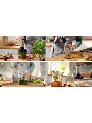 Блендер погружной Bosch MSM6M622 1000 Вт, черный