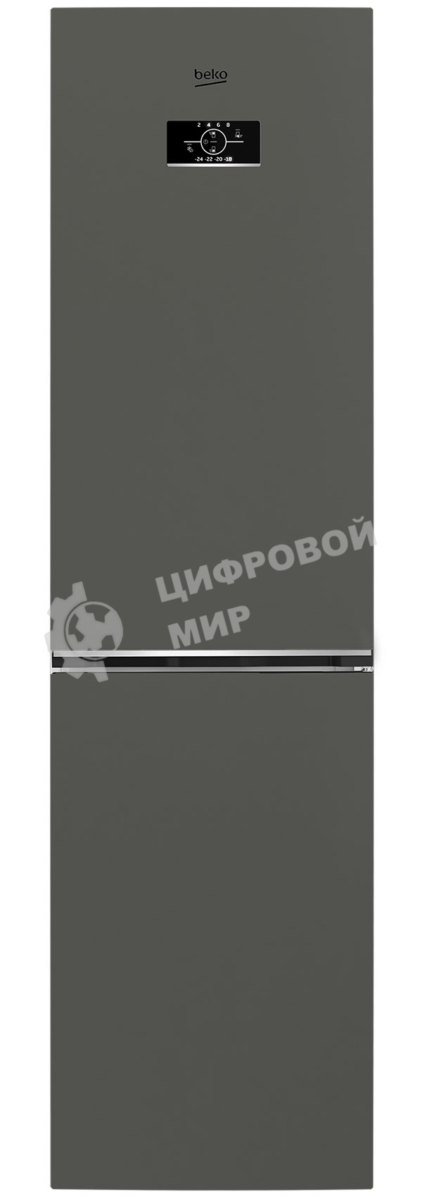 Холодильник Beko B3R0CNK332HG темно-серый двухкамерный 200/100л морозилка снизу, No Frost