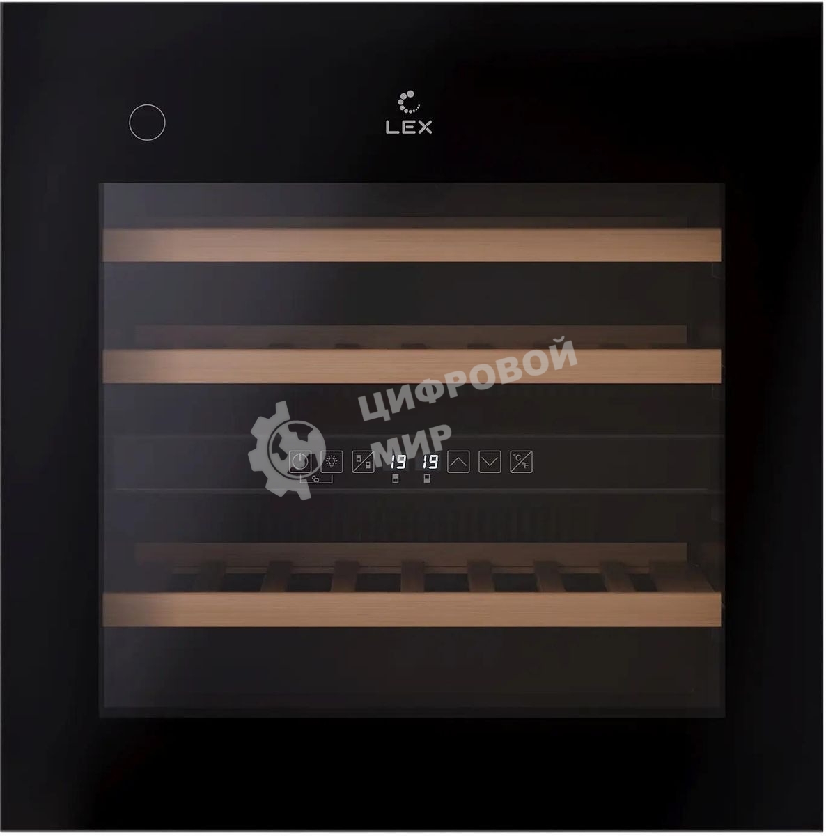 Винный шкаф LEX LWD6036BL dual zone PP 1-нокамерн. черный (CHAT500008)