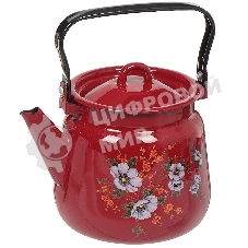 Чайник СИБИРСКИЕ ТОВАРЫ С2716.ЯР, С2716.3ЯР,С2716.ЯР*106 Вишневый эмал 3,5 л с рис