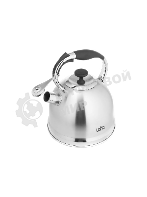 Чайник для плиты Lara LR00-75 (Зеркальный) 3.3л индукц. капс. дно, свисток с кноп. механизмом