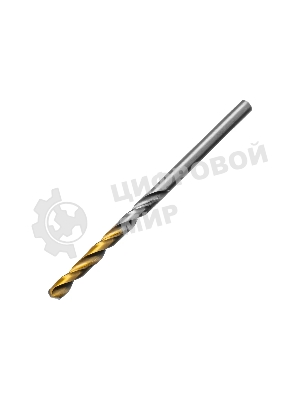 Сверло спиральное по металлу Denzel 3,5 x 70 мм, Р6М5, Golden Tip, 2 шт.