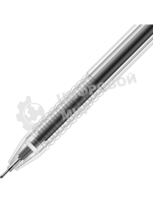 Набор ручек гелевых Deli 33205-BK прозрачный/черный, черные чернила, блистер (12шт), линия 0.5мм, резиновая манжета 12 ручек + 12 сменных стержней