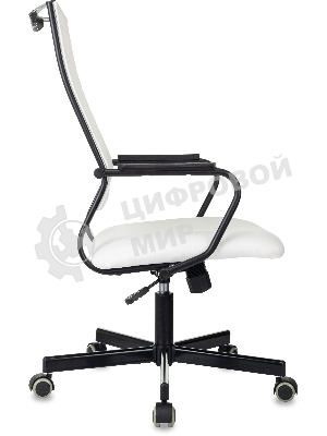 Кресло руководителя Бюрократ CH BALANCE белый экокожа крестов. металл черный