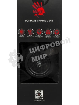 Гарнитура Bloody G525 чёрный, проводная, подсветка