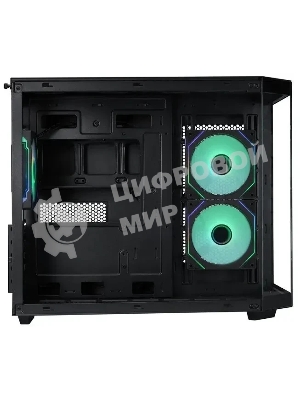 Корпус mATX Eurocase M2771 black, без БП, закаленное стекло 2 стороны