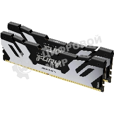 Оперативная память Kingston Fury Renegade, DDR5, 32Gb (2x16Gb), 7200MHz, CL38, DIMM, с радиатором, серебристый/черный