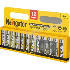 Элемент питания алкалиновый Navigator AA/LR6 NBT-NE-LR6-BP12 (блист.12шт)