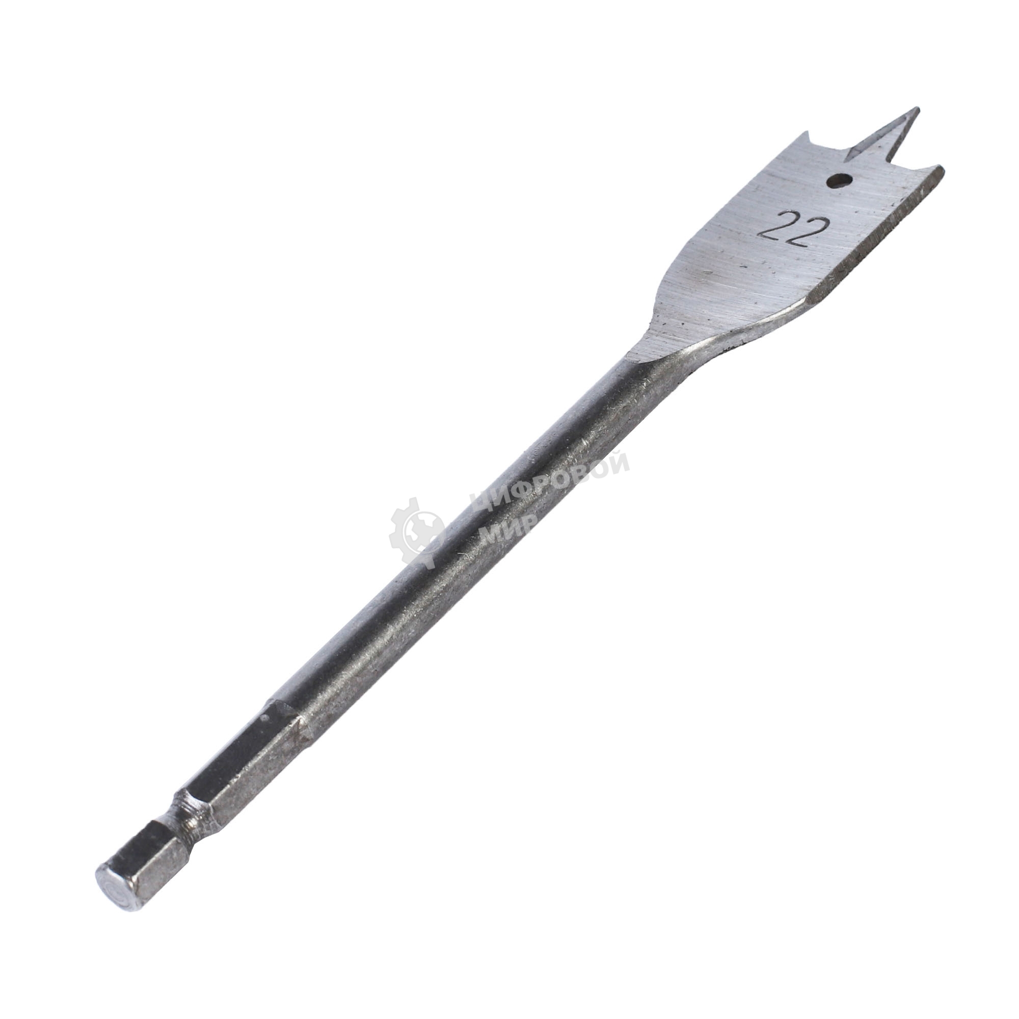 Сверло PATRIOT по дереву перовое 22 мм х 150 мм, 1 шт в блистере