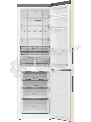 Холодильник Haier C2F636CCRGU1 бежевый, двухкамерный, 256/108л, морозилка снизу, No Frost