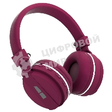 Беспроводные наушники MORE CHOICE HW15 вишневый, накладные, Bluetooth, до 6 ч