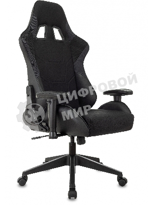 Кресло Бюрократ VIKING 4 AERO BLACK EDITION черный, экокожа, 120 кг, механизм качания