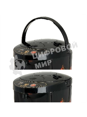 Термопот ВАСИЛИСА ВА-5007 Жостово Объем 4,5 л, Мощность в режиме кипячения 900 Вт. Мощность в режиме поддержания температуры воды 30 Вт. Внутренняя емкость из нержавеющей стали. Вращение корпуса на основании на 360°. Шкала уровня воды. Световые индикаторы работы. 3 способа разлива воды: ручной, автоматический, электрический. Режим поддержания температуры воды. Функции повторного кипячения и дехлорирования воды. Съемный сетевой шнур электропитания. Съемная крышка для удобства очистки. Защита от перегрева. Блокировка ручной помпы от случайного нажатия. Автоматическое отключение при недостаточном количестве воды. Цвет: черный. Декор: Жостово.