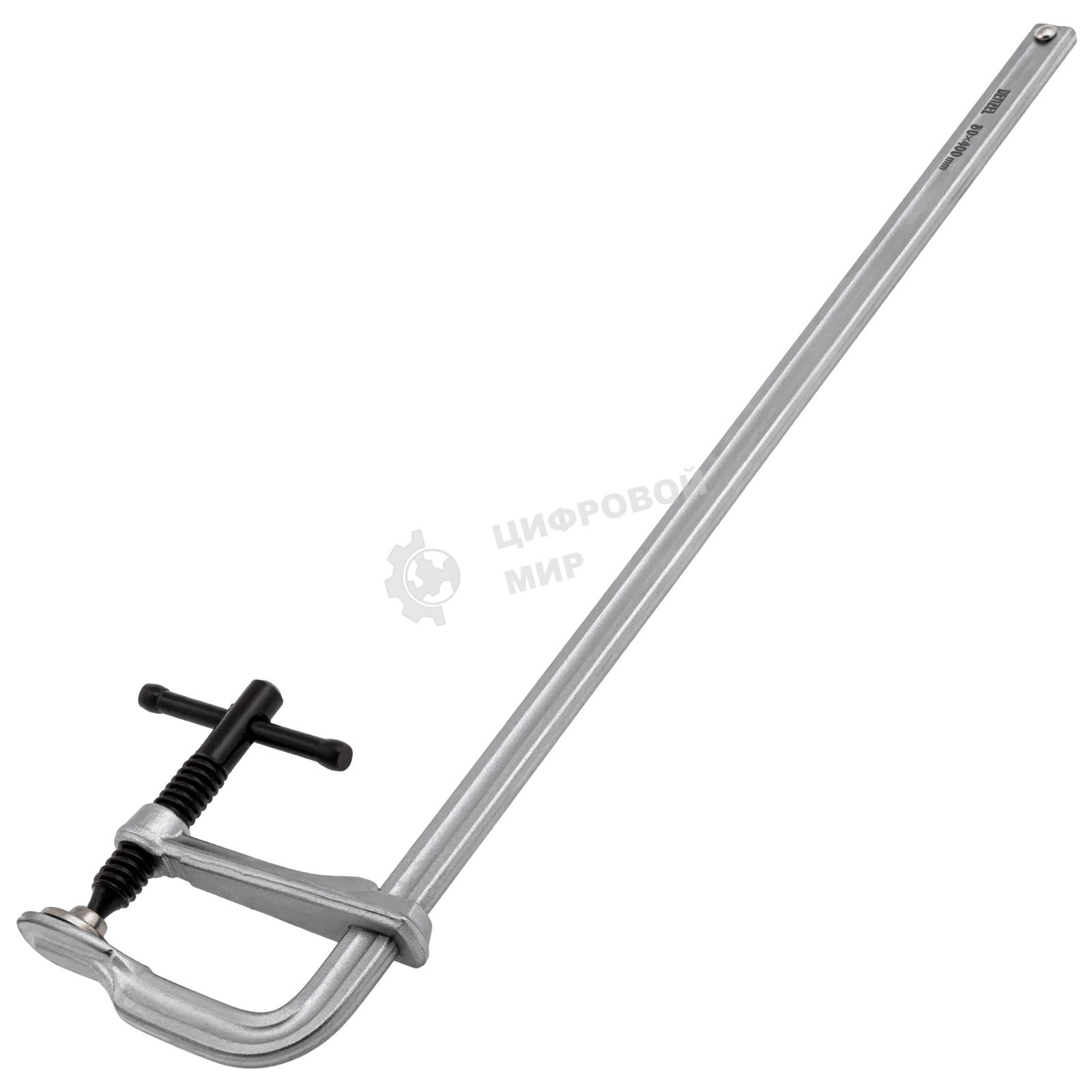 Струбцина Denzel F-образная, 80x400 мм, кованая