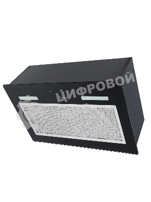 Встраиваемая вытяжка Monsher MASSY 60 Noir, 52 см, сенсорное управление, 3 скорости, 650 м3/ч, LED освещение, таймер, черный