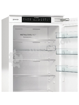Встраиваемый холодильник Gorenje NRKI519E82WF, 193 см, электронное управление, цифровой дисплей, Wi-Fi, NoFrost Dual, Multiflow 360, контейнер CrispZone с контролем влажности, функция ConvertActive, AdaptTech, MultiAdjust, жесткое крепление, инверторный компрессор, уровень шума 35 дБ