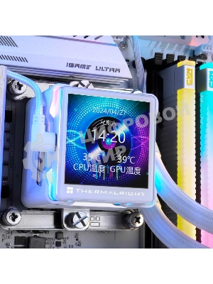 Система жидкостного охлаждения Thermalright Elite Vision 360 (360mm, LED, White, ARGB/Fans: 3x120mm, 69CFM, 27dBA, 2150RPM/Pump height 63mm, Rad thickness 27mm/S: 1700, 1200, 1851, 115X, 2011, 2066, AM5, AM4)