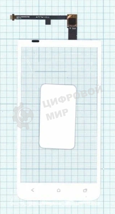 Сенсорное стекло (тачскрин) для HTC One XC X720d, белое