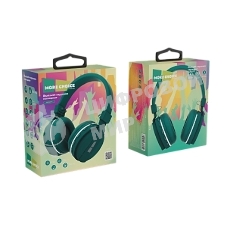 Беспроводные наушники MORE CHOICE HW15 зеленый, накладные, Bluetooth, до 6 ч