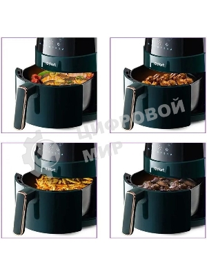 Аэрогриль Kitfort КТ-2222 зеленый, 1500 Вт, 3.3 л, сенсор, 8 программ