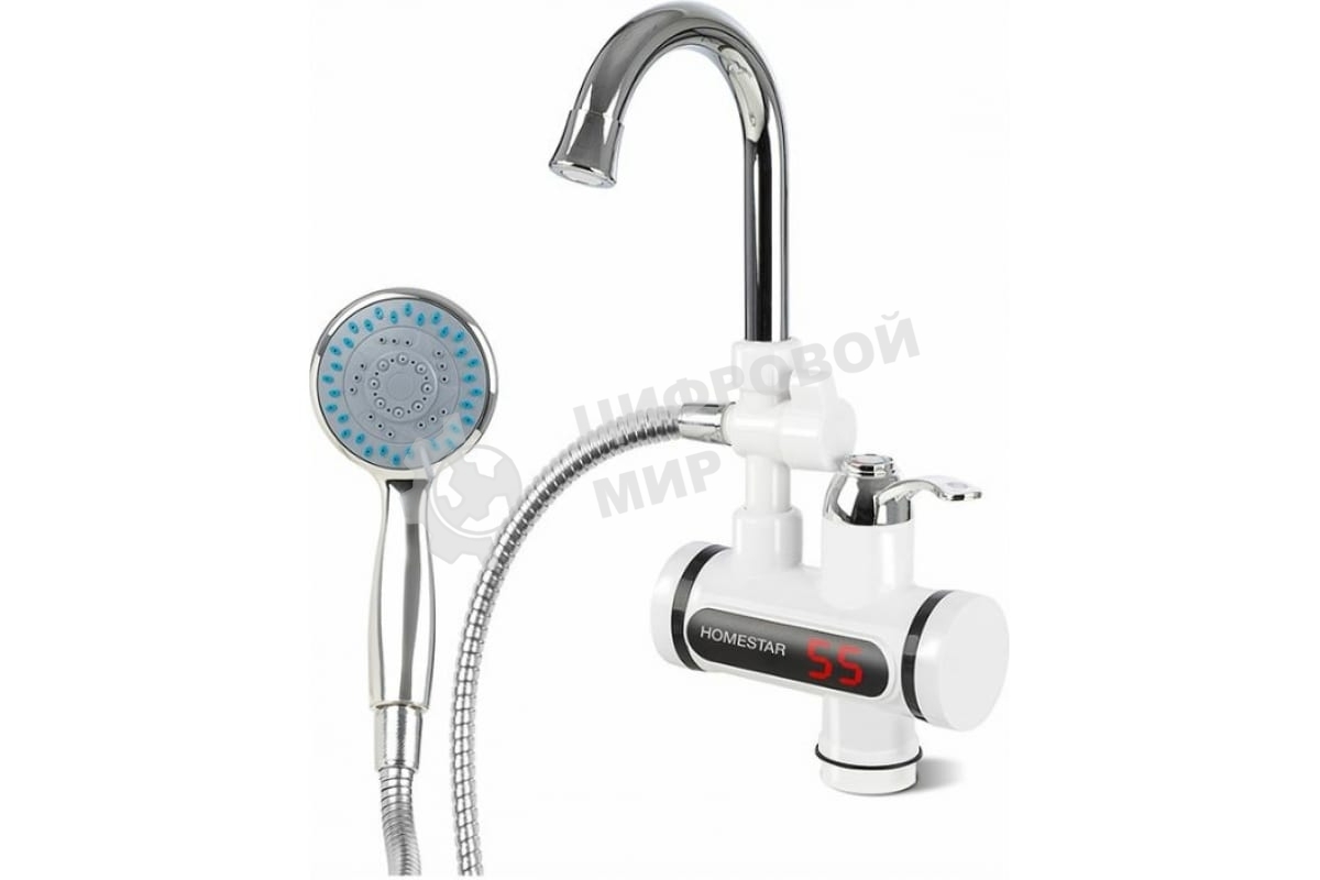 Водонагреватель Водогрей проточный кран+душ HOMESTAR HS-0113D