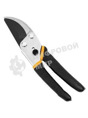 Секатор Deli DL580204 Размер 200 мм. Макс диаметр резки 15 мм. Сталь 55С. Термообработанная поверхность. Тефлоновая уплотненная пластиковая ручка.