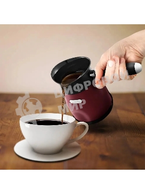 Электрическая турка Kitfort КТ-7499 1000 Вт красный/черный