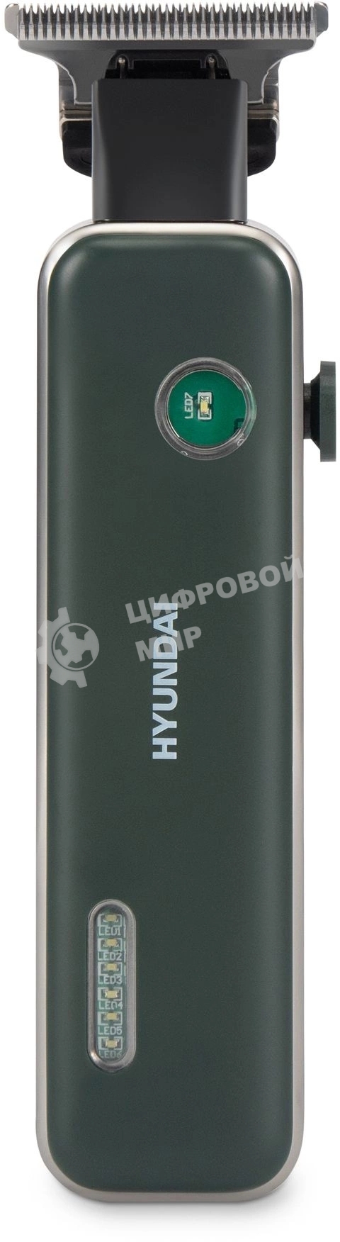 Триммер Hyundai H-HT6070 зеленый (насадок в компл:3шт)