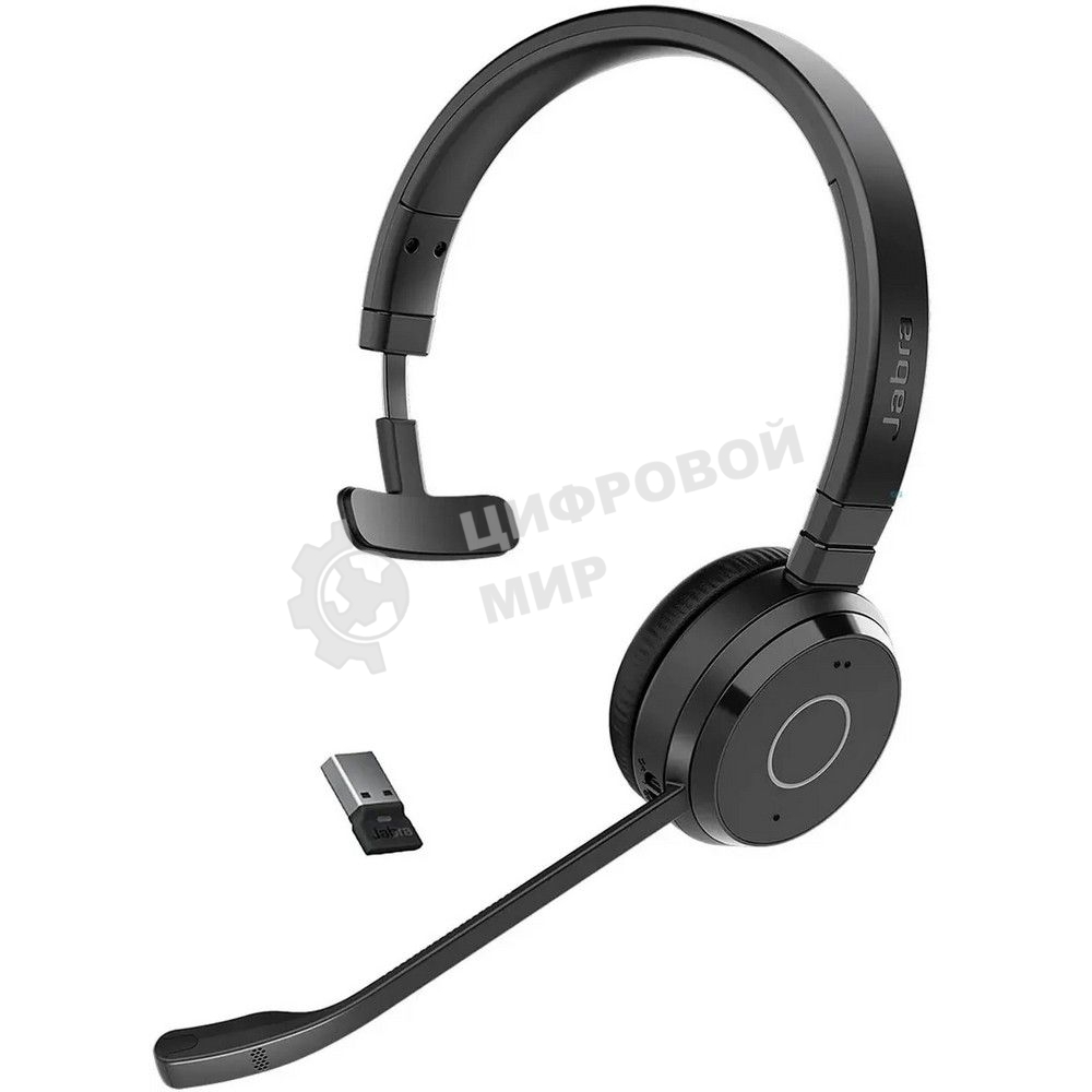 Гарнитура Jabra Evolve 65 TE чёрный, беспроводная, Bluetooth