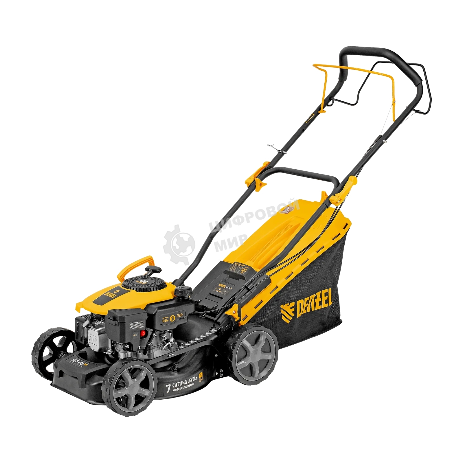 Газонокосилка бензиновая Denzel GLD-410SP-K, 150 см3, 41 см, привод, 40 л