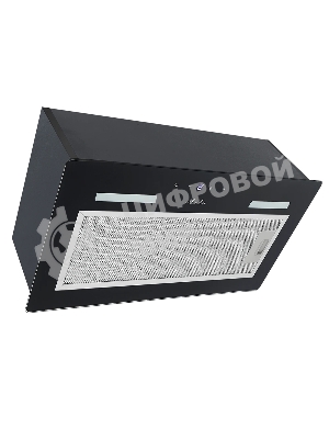 Встраиваемая вытяжка Monsher MASSY 60 Noir, 52 см, сенсорное управление, 3 скорости, 650 м3/ч, LED освещение, таймер, черный