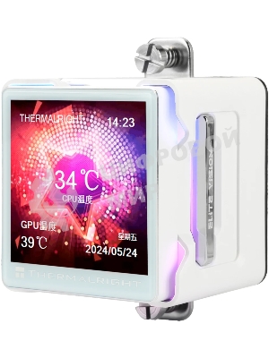 Система жидкостного охлаждения Thermalright Elite Vision 360 (360mm, LED, White, ARGB/Fans: 3x120mm, 69CFM, 27dBA, 2150RPM/Pump height 63mm, Rad thickness 27mm/S: 1700, 1200, 1851, 115X, 2011, 2066, AM5, AM4)