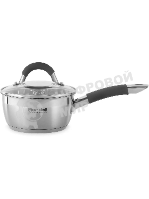 Ковш Rondell Flamme RDS-026, 1.3л, 16см, с крышкой, стальной