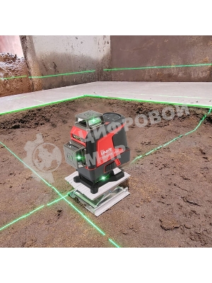 Лазерный нивелир UNI-T LM576LD 3D 16 линий, Osram зеленый свет, рабочее расстояние 30 м