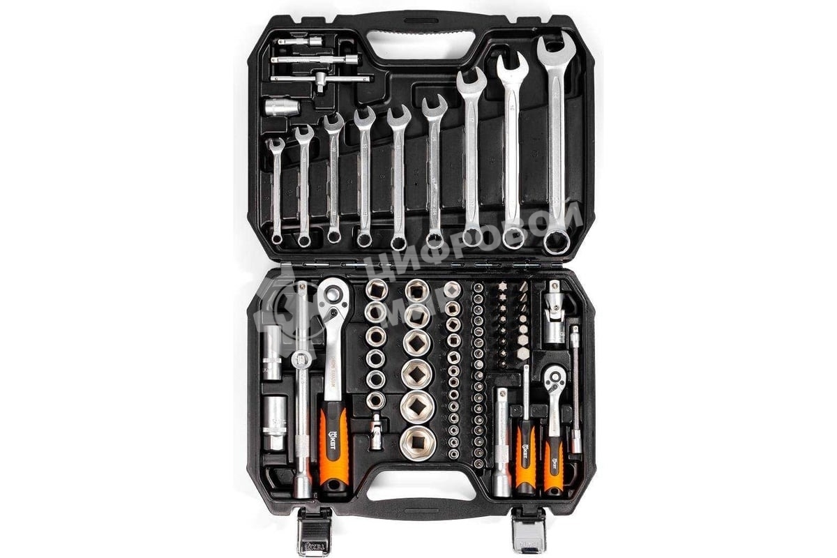 Набор автоинструмента 1/2 и 1/4. 82 предмета НАИ-06/82