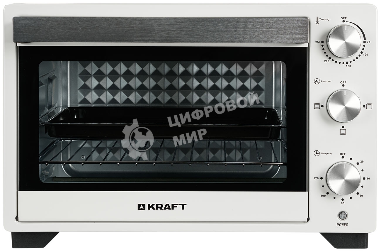 Мини-печь Kraft KFC-MO 250 HW белый, 25 л, 1500 Вт