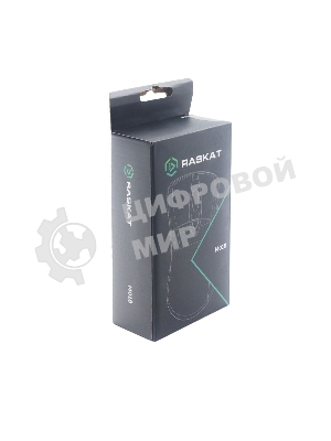Мышь проводная Raskat M018 черный, 3200 dpi, USB, кнопки - 6