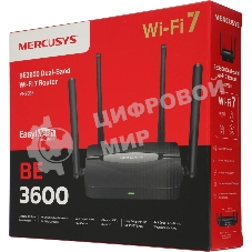 Двухдиапазонный роутер Wi-Fi 7 Mercusys MR25BE BE3600