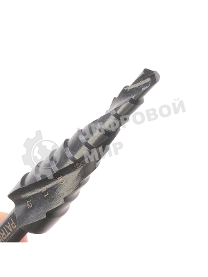 Сверло PATRIOT EXPERT по металлу ступенчатое 4-12 мм, Р6М5, упаковка блистер