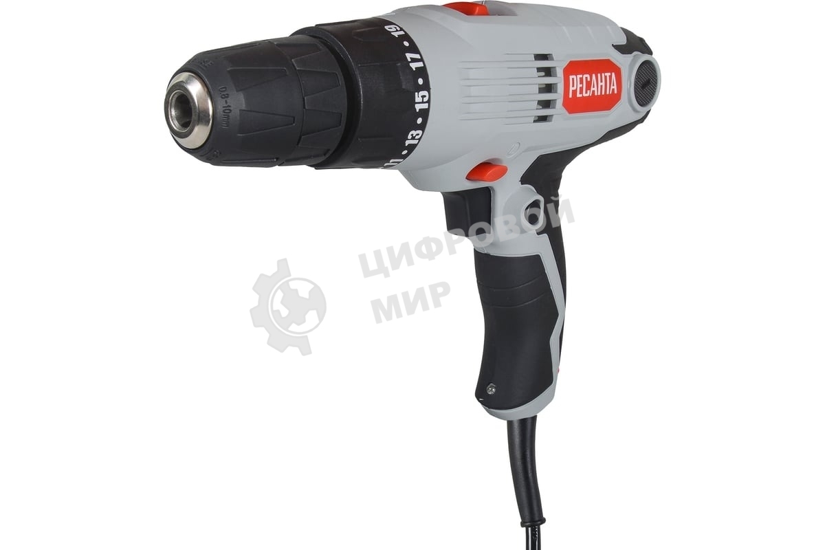 Дрель-шуруповерт Ресанта СШ-550-2, 550 Вт, 36 Нм, щеточный