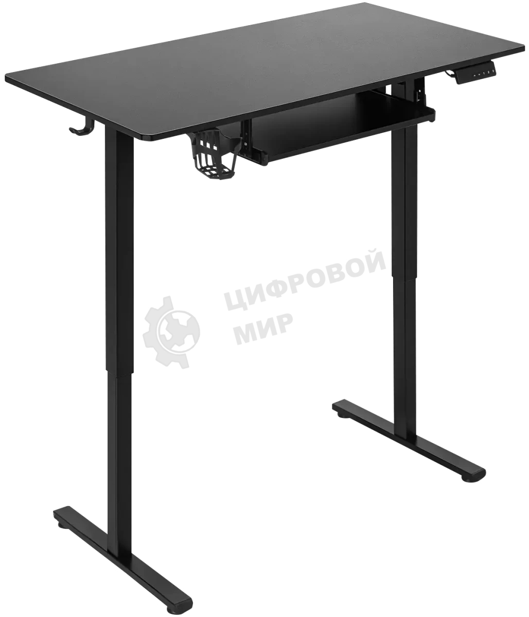 Стол игровой Defender Victory черн, 110x60, высота 72-117, полк 1